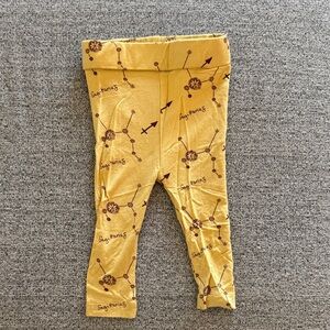 Kate Quinn Sagittarius Yellow Kids Leggings 3-6 Months